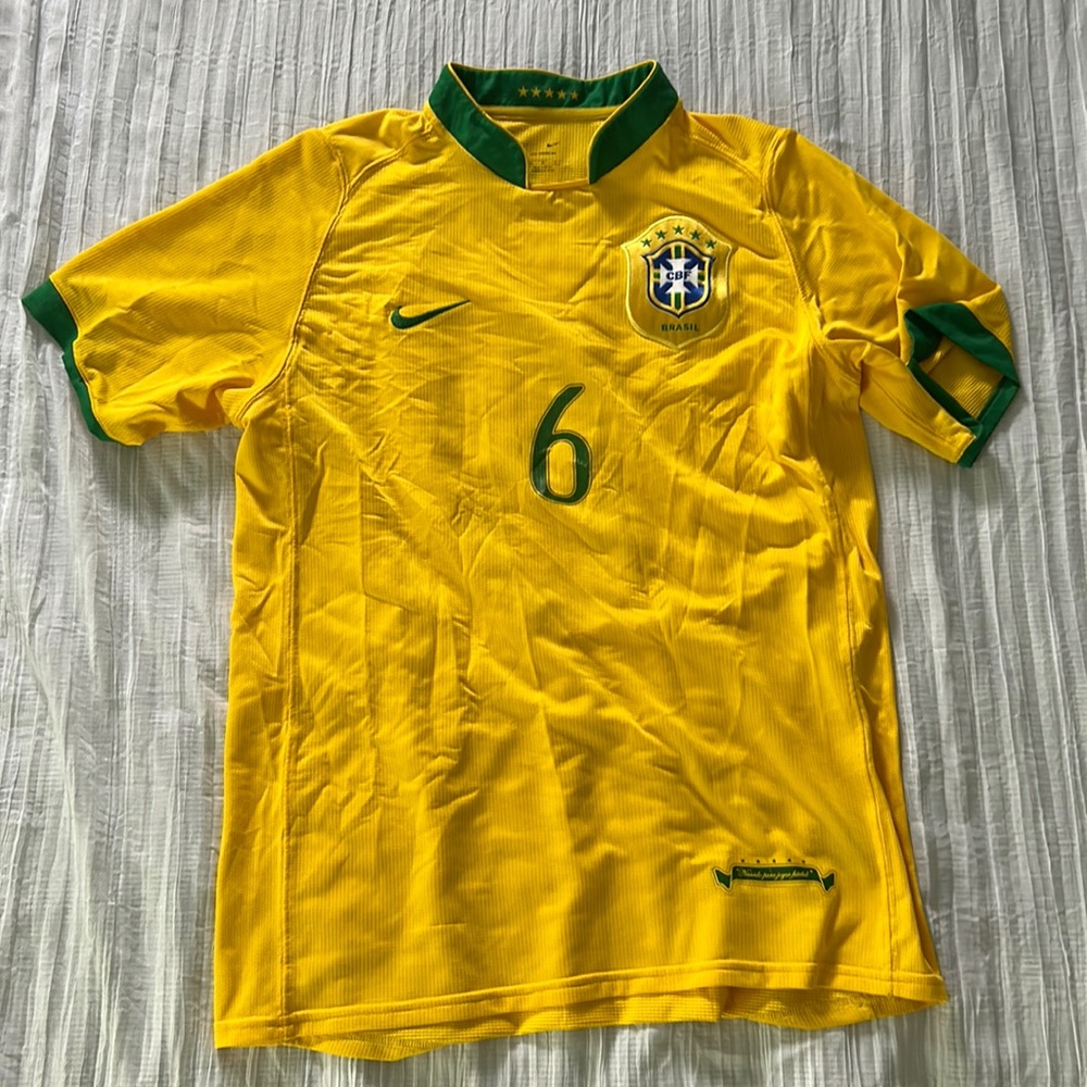 Nike Brazil 2010 World Cup Men’s National Soccer Team Jersey_Roberto Carlos 6_L